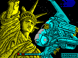 Meganova title screen for ZX Spectrum